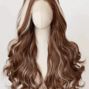 วิกผมลอนหน้าเลซ สีผสม
