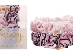 Classic Zebra Mid Silk Scrunchies